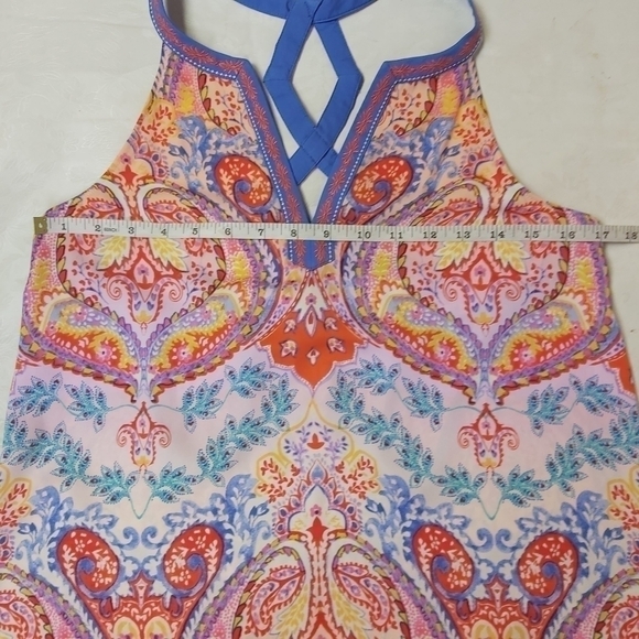 LAUNDRY By Shelli Segal LA Paisley Top - Picture 8 of 9
